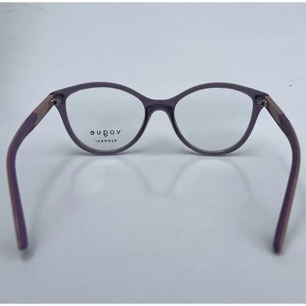 VOGUE Kids VY2019 Sophisticated Transparent Violet Acetate Frame 48 16 125 NEW
